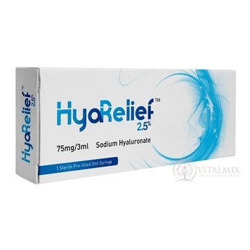 HyaRelief 2,5 % gél hyaluronátu sodného 75 mg v predplnenej striekačke 1x3 ml obrázok