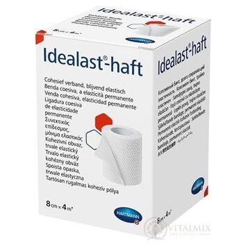 Idealast-haft obväz, trvalo elastický kohézny, ťažnosť 90 % (8 cm x 4 m) 1x1 ks obrázok
