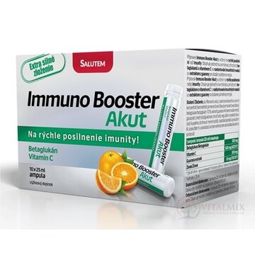 Immuno Booster Akut SALUTEM roztok v ampulkách s Betaglukánom 10x25 ml (250 ml) obrázok