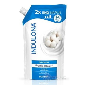 INDULONA Tekuté mydlo ORIGINAL ošetrujúce, na ruky, náhradná náplň 1x500 ml obrázok
