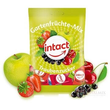 INTACT HROZNOVÝ CUKOR Gartenfrüchte Mix cukríky (vrecko) 1x75 g obrázok