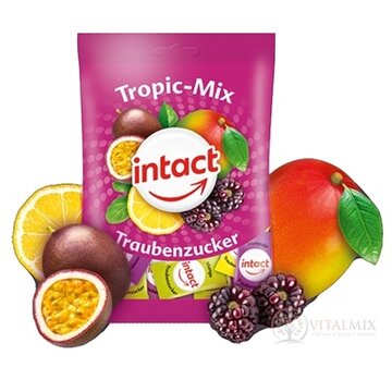 INTACT HROZNOVÝ CUKOR Tropic Mix cukríky (vrecko) 1x75 g obrázok