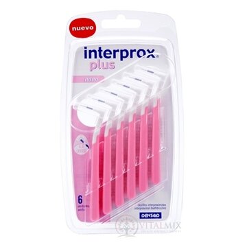 INTERPROX plus Medzizubná kefka 0,6 mm nano, ružová 1x6 ks obrázok