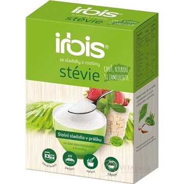 irbis stévia práškové stolové sladidlo 1x250 g obrázok