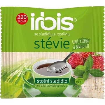 irbis stévia tbl (stolové sladidlo na báze glykozidov steviolu) náhradné balenie 1x220 ks obrázok