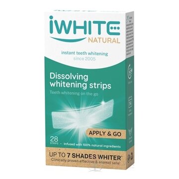 iWHITE NATURAL Whitening strips prírodné bieliace pásiky na zuby 1x28 ks obrázok