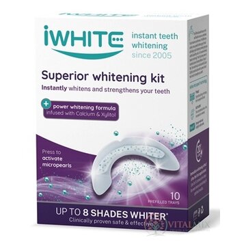 iWHITE SUPERIOR Sada na bielenie zubov aplikátory s mikroperlami s vápnikom a xylitolom 1x10 ks obrázok