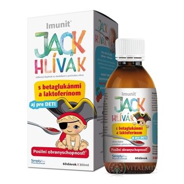 JACK HLÍVÁK SIRUP glukány, laktoferín-Imunit sirup pre deti (60 dávok) 1x300 ml obrázok