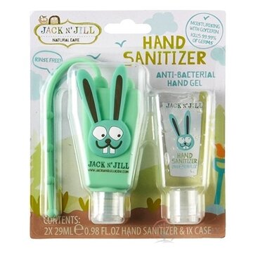 JACK N´JILL Antibakteriálny gél na ruky pre deti s puzdrom ZAJKO 2x29 ml obrázok