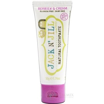 JACK N´JILL Prírodná zubná pasta pre deti príchuť BERRIES & CREAM 1x50 g obrázok