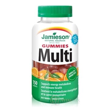 JAMIESON MULTI GUMMIES PRE DOSPELÝCH želatínové pastilky s pomarančovou príchuťou 1x150 ks obrázok