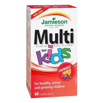 JAMIESON MULTI KIDS MULTIVITAMÍN tbl na cmúľanie pre deti 1x60 ks obrázok