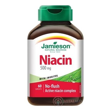 JAMIESON NIACÍN 500 mg S INOZITOLOM tbl 1x60 ks obrázok