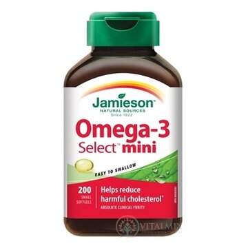 JAMIESON OMEGA-3 SELECT MINI cps 1x200 ks obrázok