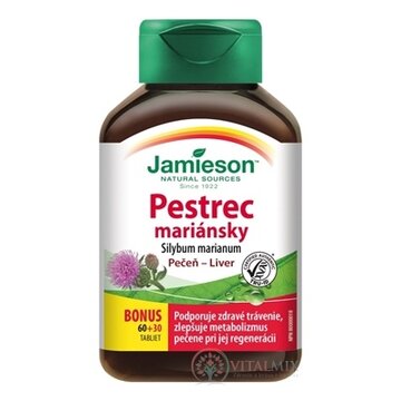 JAMIESON PESTREC mariánsky tbl (Silybum marianum) 60+30 zadarmo (90 ks) obrázok