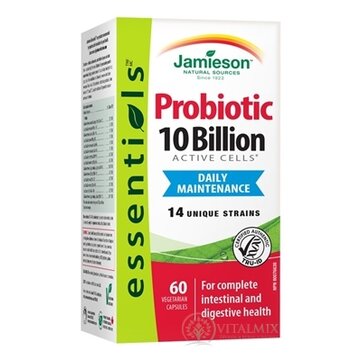 JAMIESON PROBIOTIC 10 MILIARD cps zmes bakteriálnych kultúr - 14 kmeňov 1x60 ks obrázok