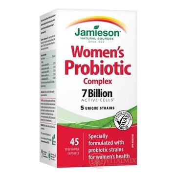 JAMIESON PROBIOTIC COMPLEX PRE ŽENY cps zmes bakteriálnych kultúr - 5 kmeňov 1x45 ks obrázok
