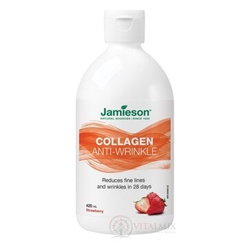JAMIESON TEKUTÝ KOLAGÉN PROTI VRÁSKAM S BIOTÍNOM s prírodnou jahodovou príchuťou 1x420 ml obrázok
