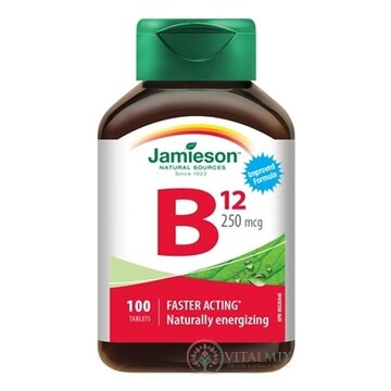 JAMIESON VITAMÍN B12 METYLKOBALAMÍN 250 µg tbl 1x100 ks obrázok