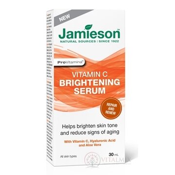 JAMIESON VITAMÍN C ROZJASŇUJÚCE SÉRUM s vitamínom C, kyselinou hyalurónovou a aloe vera 1x30 ml obrázok