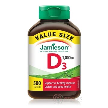 JAMIESON VITAMÍN D3 1000 IU tbl 1x500 ks obrázok