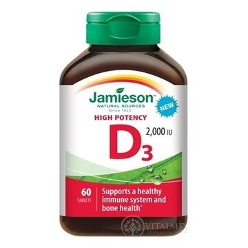 JAMIESON VITAMÍN D3 2000 IU tbl 1x60 ks obrázok