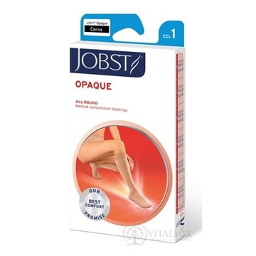JOBST OPAQUE kompresívne lýtkové pančuchy I.KT, so zatvorenou špičkou, čierne, veľ. III., 1x1 pár obrázok