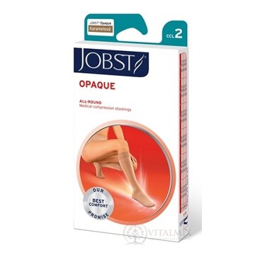 JOBST OPAQUE kompresívne lýtkové pančuchy II.KT, kratšia d., s otvorenou špičkou, karamelové, veľ. IV., 1x1 pár obrázok