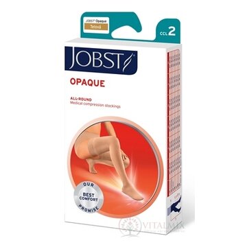 JOBST OPAQUE kompresívne stehenné pančuchy II.KT, s lemom, s otvorenou špičkou, telové, veľ. VI., 1x1 pár obrázok