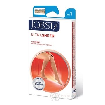 JOBST ULTRA SHEER kompresívne lýtkové pančuchy I.KT, kratšia d., so zatvorenou špičkou, karamelové, veľ. II., 1x1 pár obrázok