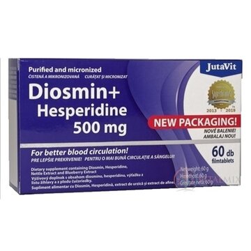 JutaVit Diosmín+Hesperidín 500 plus tbl 1x60 ks obrázok