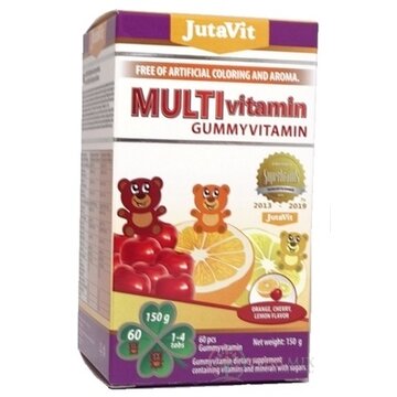 JutaVit Gumkáči MULTIvitamín - kids želatínové medvedíky, mix príchutí 1x60 ks obrázok