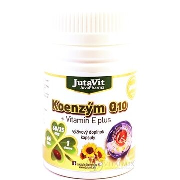 JutaVit Koenzým Q10 + vitamín E plus cps 1x66 ks obrázok