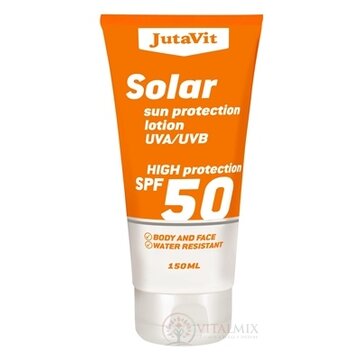 JutaVit Solar SPF 50 opaľovacie mlieko 1x150 ml obrázok