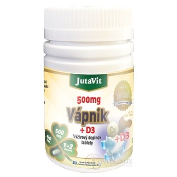 JutaVit Vápnik 500 mg + D3 tbl 1x50 ks obrázok