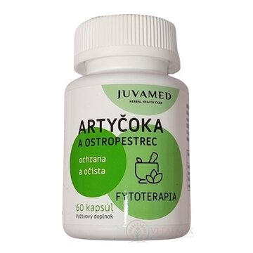 JUVAMED ARTYČOKA a OSTROPESTREC cps 1x60 ks obrázok