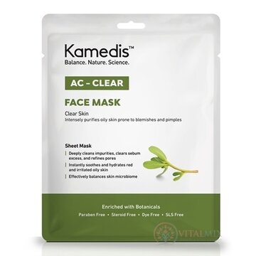 Kamedis AC-CLEAR FACE MASK maska na tvár so sérom s rastlín 1x15 ml obrázok