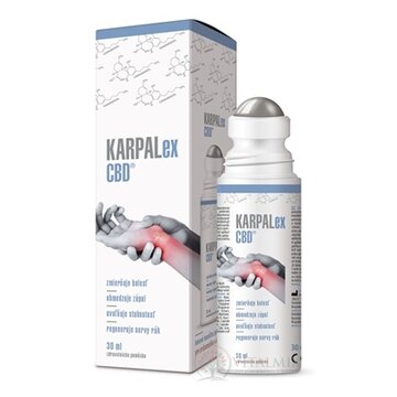 KARPALex CBD emulzia, kovová masážna gulička 1x30 ml obrázok