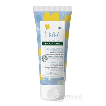 KLORANE BEBE CRÈME NUTRITIVE COLD CREAM (inovácia 2018) výživný krém 1x40 ml obrázok