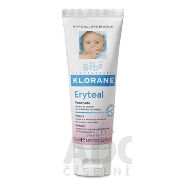 KLORANE BEBE ERYTEAL POMMADE masť na zaparenú pokožku 1x75 ml obrázok