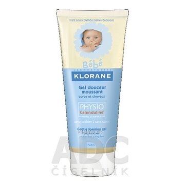 KLORANE BEBE GEL DOUC MOUSSANT (PHYSIOCALENDULINE) jemný penivý gél na telo a vlasy 1x200 ml obrázok