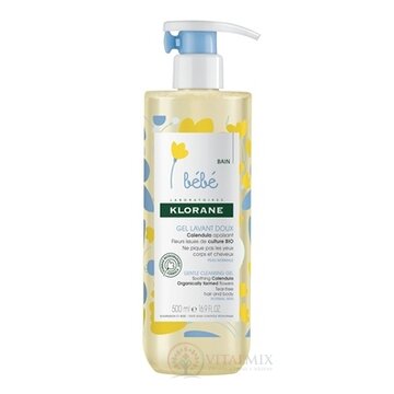KLORANE BEBE GEL LAVANT DOUX (inovácia 2018) jemný umývací gél 1x500 ml obrázok