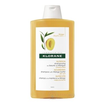 KLORANE SHAMPOOING AU BEURRE DE MANGUE šampón s mangovým maslom na suché vlasy 1x400 ml obrázok