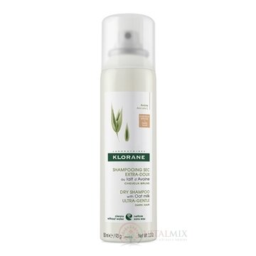 KLORANE SHAMPOOING SEC Lait d'Avoine BRUNS suchý šampón s ovseným mliekom, tmavé vlasy (inov.2019) 1x150 ml obrázok