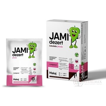 kompava JAMI dezert Jahoda sacharidovo-proteínový prášok, vrecká 1x6 ks obrázok