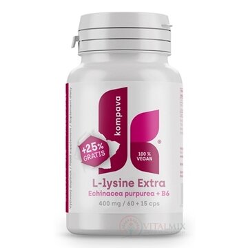 kompava L-LYSINE Extra cps (Echinacea + B6) 60+15 zadarmo (75 ks) obrázok