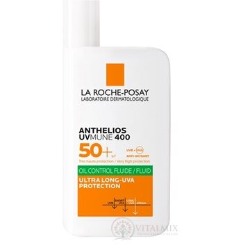 LA ROCHE-POSAY ANTHELIOS UVMUNE 400 SPF50+ FLUID fluid s ochranným faktorom, pre citlivú mastnú pleť 1x50 ml obrázok