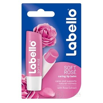 Labello SOFT ROSÉ balzam na pery 1x4,8 g obrázok
