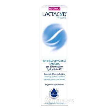LACTACYD Pharma pre dlhotrvajúcu hydratáciu 40+ intímna umývacia emulzia 1x250 ml obrázok