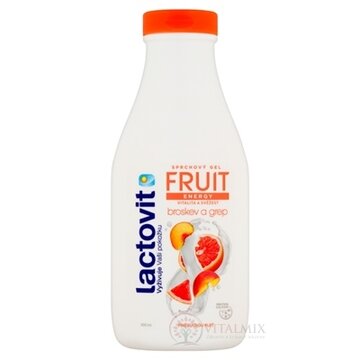Lactovit FRUIT Energy Sprchový gél broskyňa a grep 1x500 ml obrázok
